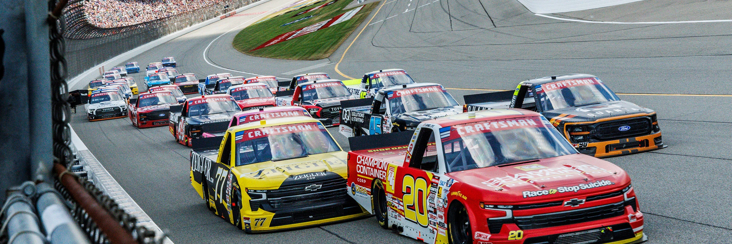 Daniel Dye with the No. 20 Craftsman Truck on pit road